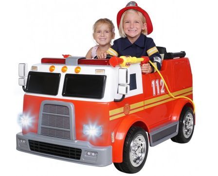 Camion de pompier électrique pour enfant 2 places US