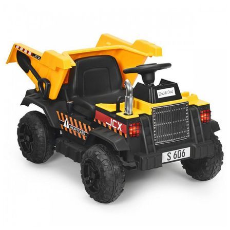 Camion électrique avec benne enfant jaune