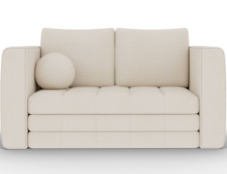 Canapé 2 places convertible BRIZOL en tissu chenille - 137 cm
