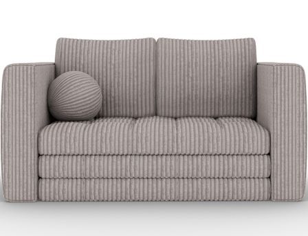 Canapé 2 places convertible BRIZOL en velours côtelé - 137 cm