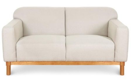 Canapé 2 places tissu beige Edena