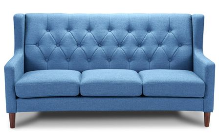 Canapé 3 places Capitonné Bleu British