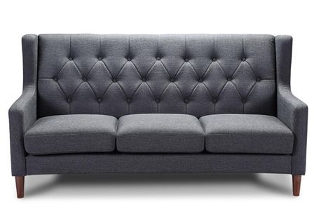 Canapé 3 places Capitonné Gris Foncé British