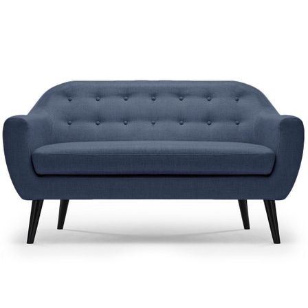 Canapé 3 places Cosy Tissu Bleu Celio