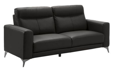 Canapé 3 places design en cuir Jorka 207 cm