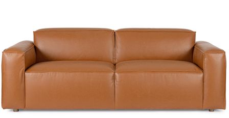 Canapé 3 places en simili cuir YOZA – Design minimaliste