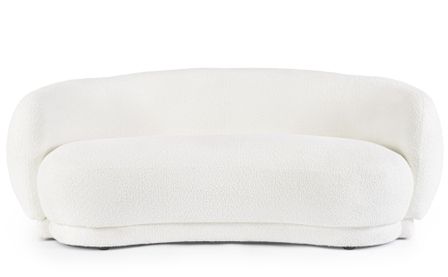 Canapé 3 places TECLA tissu effet bouclé – Confort & style cosy