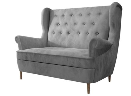 Canapé bergère LIZZI – Élégance rétro et confort absolu