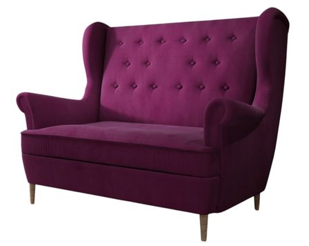 Canapé bergère LIZZI – Élégance rétro et confort absolu