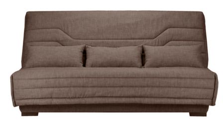 Canapé Clic Clac nouveau tissu avec coffre matelas Bultex 15 cm Bianca 140x200 cm