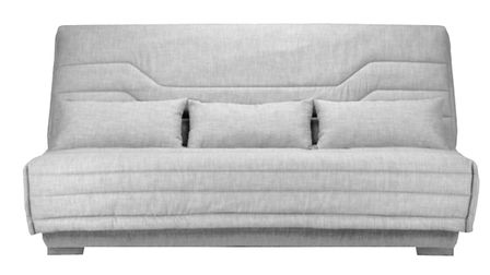 Canapé Clic Clac nouveau tissu avec coffre matelas Bultex 15 cm Bianca 140x200 cm