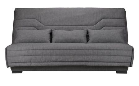 Canapé Clic Clac nouveau tissu avec coffre matelas Bultex 15 cm Bianca 140x200 cm