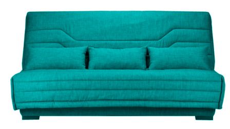 Canapé Clic Clac nouveau tissu avec coffre matelas Bultex 15 cm Bianca 140x200 cm