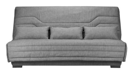 Canapé Clic Clac nouveau tissu avec coffre matelas Bultex 15 cm Bianca 140x200 cm