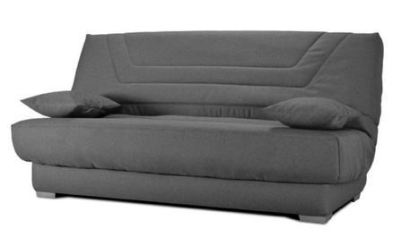 Canapé clic clac tissu avec rangement matelas Bultex 20 cm Sabor 193 cm