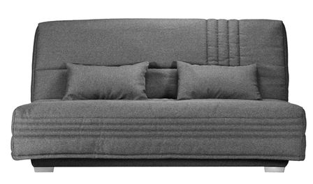 Canapé clic clac tissu avec rangement matelas Sofaconfort 17 cm Parko 193 cm