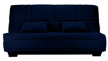 Canapé clic clac tissu avec rangement matelas Starlux 17 cm Minel 207 cm