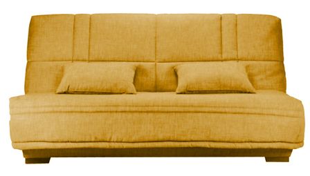 Canapé clic clac tissu avec rangement matelas Starlux 17 cm Minel 207 cm