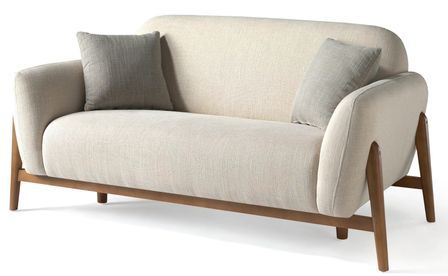 Canapé contemporain 2 places tissu Monka