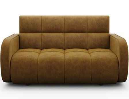 Canapé convertible 2 places DENVERS en tissu avec coffre de rangement – 154 cm