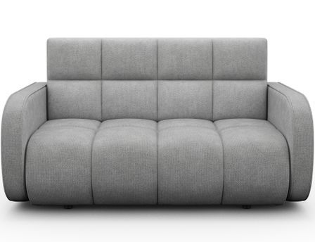 Canapé convertible 2 places DENVERS en tissu avec coffre de rangement – 154 cm