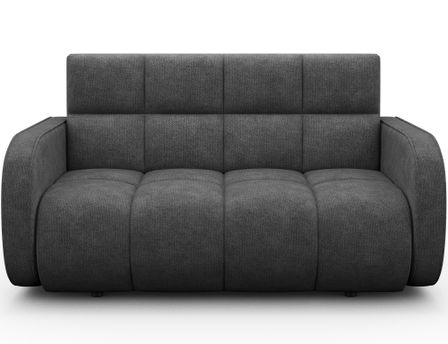 Canapé convertible 2 places DENVERS en tissu avec coffre de rangement – 154 cm