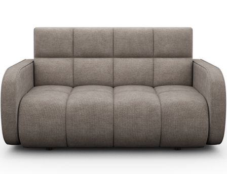 Canapé convertible 2 places DENVERS en tissu avec coffre de rangement – 154 cm
