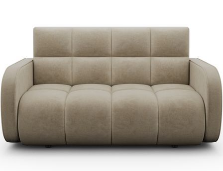 Canapé convertible 2 places DENVERS en tissu avec coffre de rangement – 154 cm