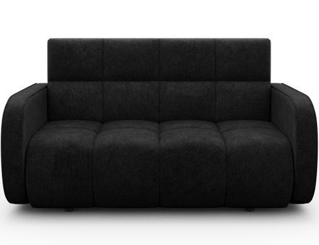 Canapé convertible 2 places DENVERS en tissu avec coffre de rangement – 154 cm