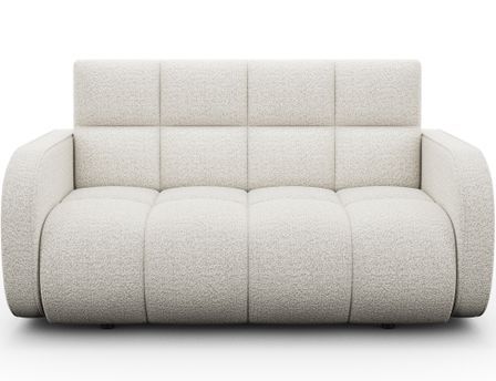 Canapé convertible 2 places DENVERS en tissu avec coffre de rangement – 154 cm