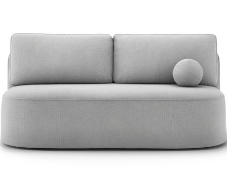 Canapé convertible 2 places KOURA tissu doux avec coffre – 193 cm
