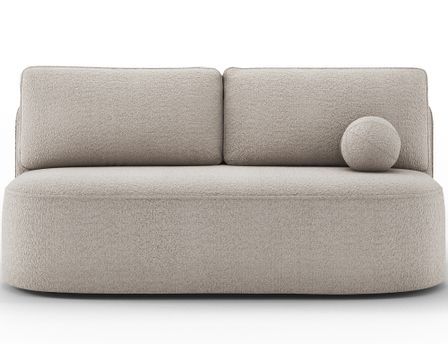 Canapé convertible 2 places KOURA tissu doux avec coffre – 193 cm