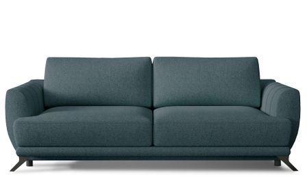 Canapé convertible 3 places tissu MAGY 242 cm - Pieds métal noir