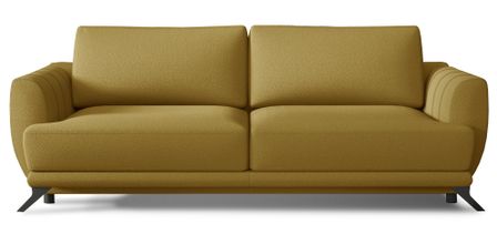 Canapé convertible 3 places velours MAGY 242 cm – Pieds métal noir