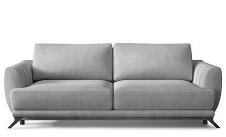 Canapé convertible 3 places velours MAGY 242 cm – Pieds métal noir