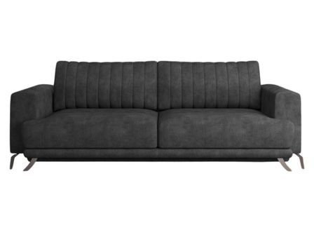 Canapé convertible 4 places tissu ELISE 250 cm – Pieds acier chromé