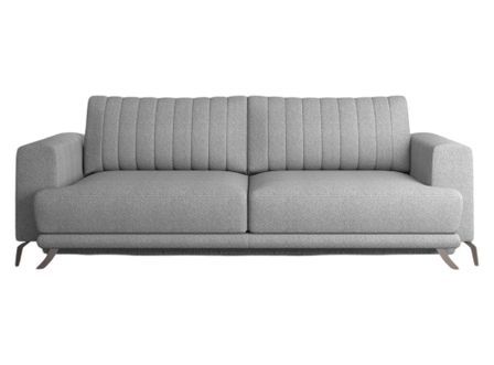 Canapé convertible 4 places tissu ELISE 250 cm – Pieds acier chromé