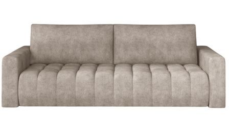 Canapé convertible capitonné LARKO tissu