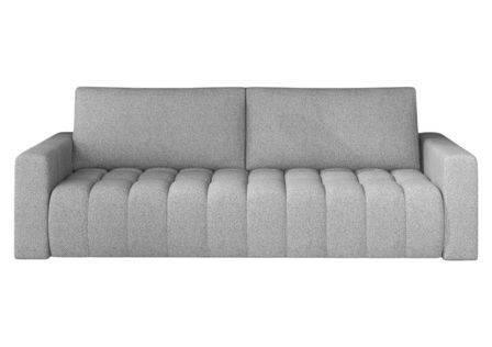 Canapé convertible 3 places tissu capitonné LARKO 247 cm
