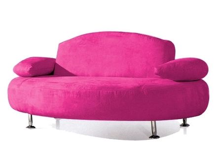 Canapé convertible Microfibre Rose Design