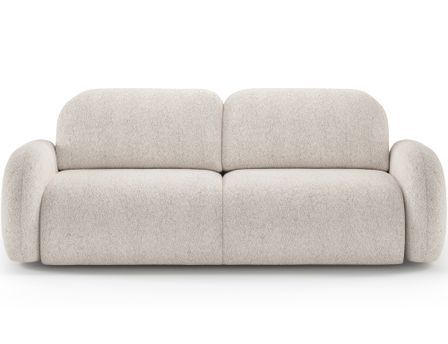 Canapé convertible moderne en tissu ZULA avec coffre de rangement - 250 cm