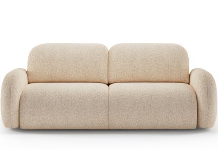 Canapé convertible moderne en tissu ZULA avec coffre de rangement - 250 cm
