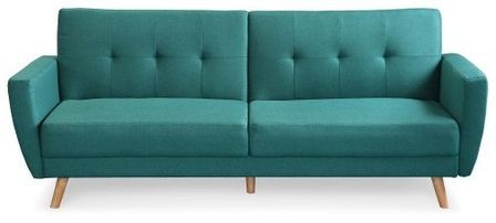Canapé convertible scandinave tissu vert Fresha