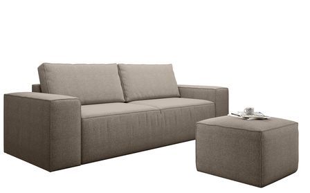 Canapé convertible WILACE en tissu – 260 cm