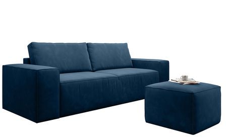 Canapé convertible WILACE en tissu – 260 cm