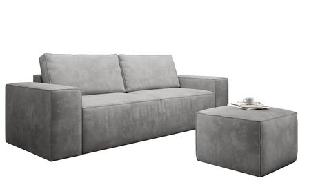 Canapé convertible WILACE en velours – 260 cm