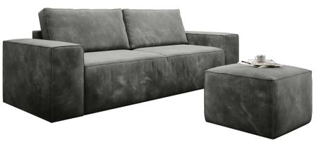 Canapé convertible WILACE en velours – 260 cm