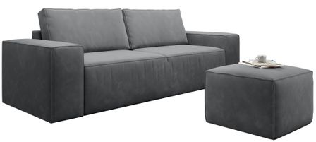 Canapé convertible WILACE en velours – 260 cm