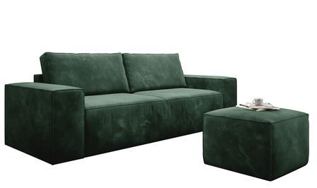 Canapé convertible WILACE en velours – 260 cm