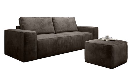 Canapé convertible WILACE en velours – 260 cm